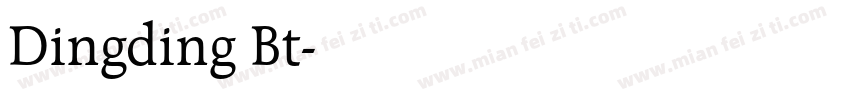 Dingding Bt字体转换